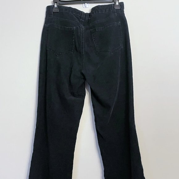 Black Sutton Straight Corduroy Pants - Picture 3 of 14